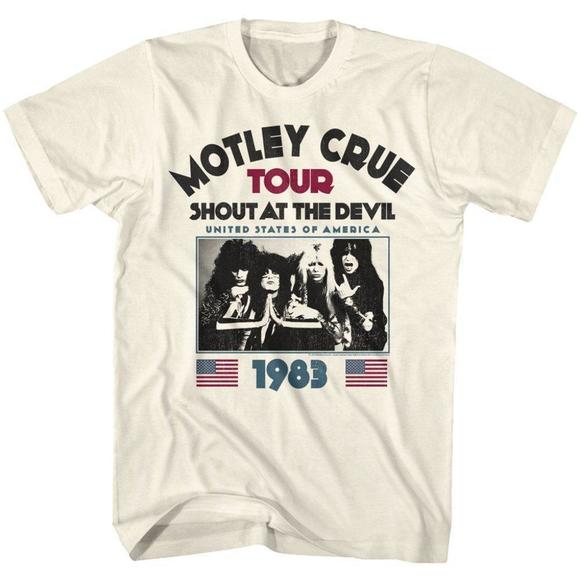 Motley Crue Shout At The Devil 1983 Unisex T-shirt Gift For Fan - Picture 1 of 4